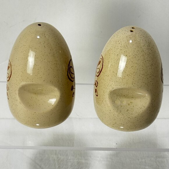 MCM Pomegranate by Franciscan Duet Earthenware Short Salt & Pepper Shakers 1950' - Picture 11 of 12